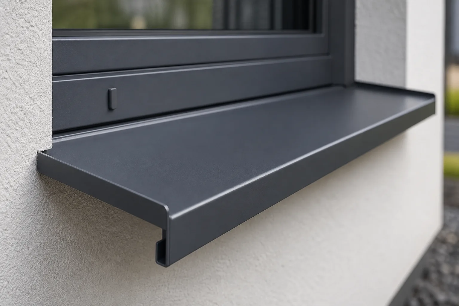 Antracit aluminijumska okapnica – detalj kapine